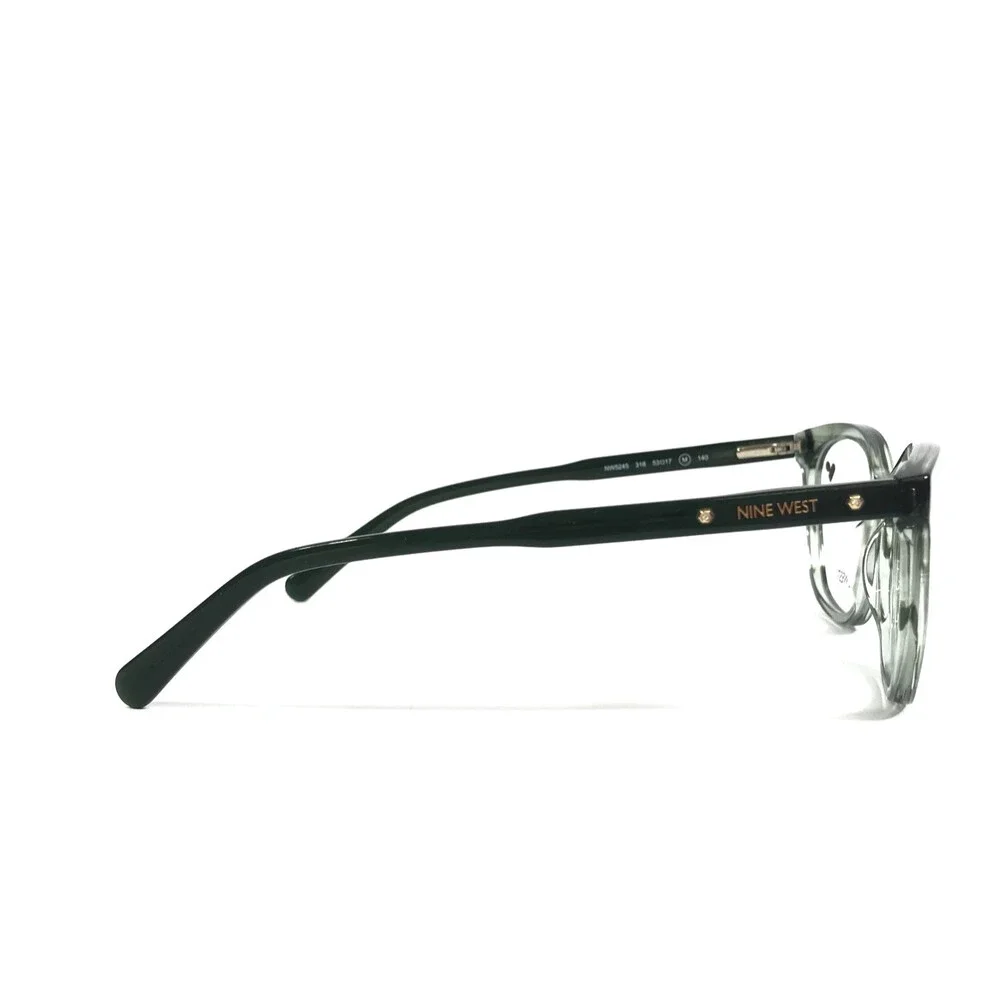 Nine West Eyeglasses Frames NW5245 318 Olive Green Cat Eye Full Rim 53-17-140